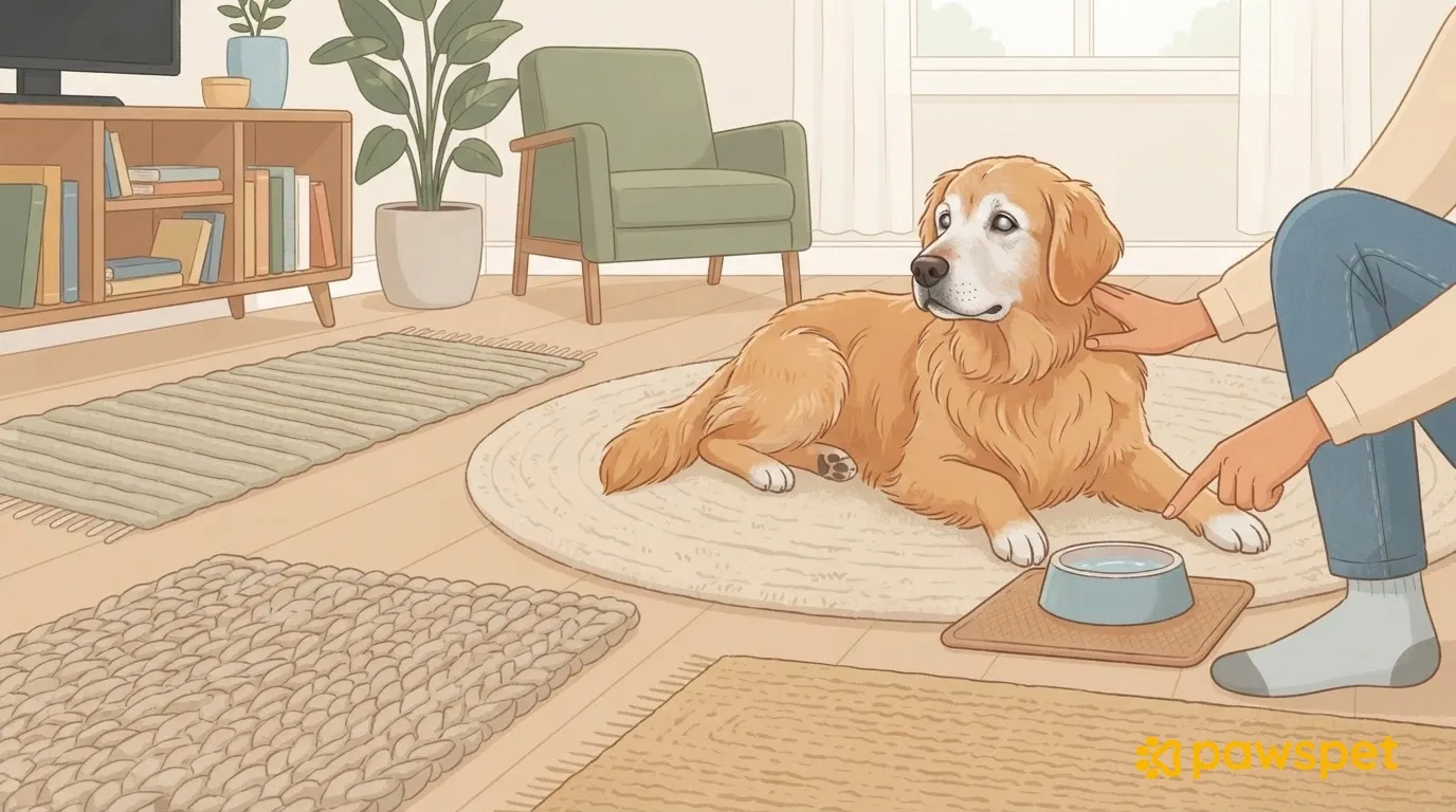 Senior dog with reduced sight or hearing: how to adapt your home and routines