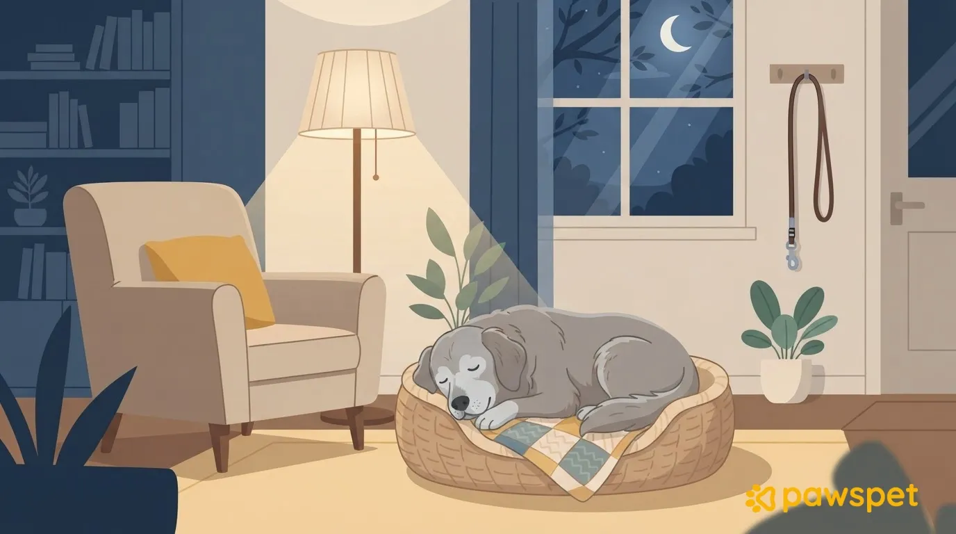 Restless Senior Dog at Night: An Evening Routine and a Calmer Environment