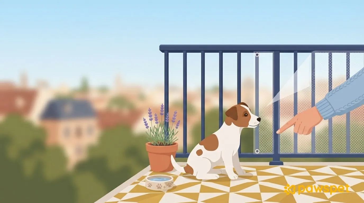 Puppy or Small Dog on the Balcony: How to Check Railings, Gaps, and Climbable Objects
