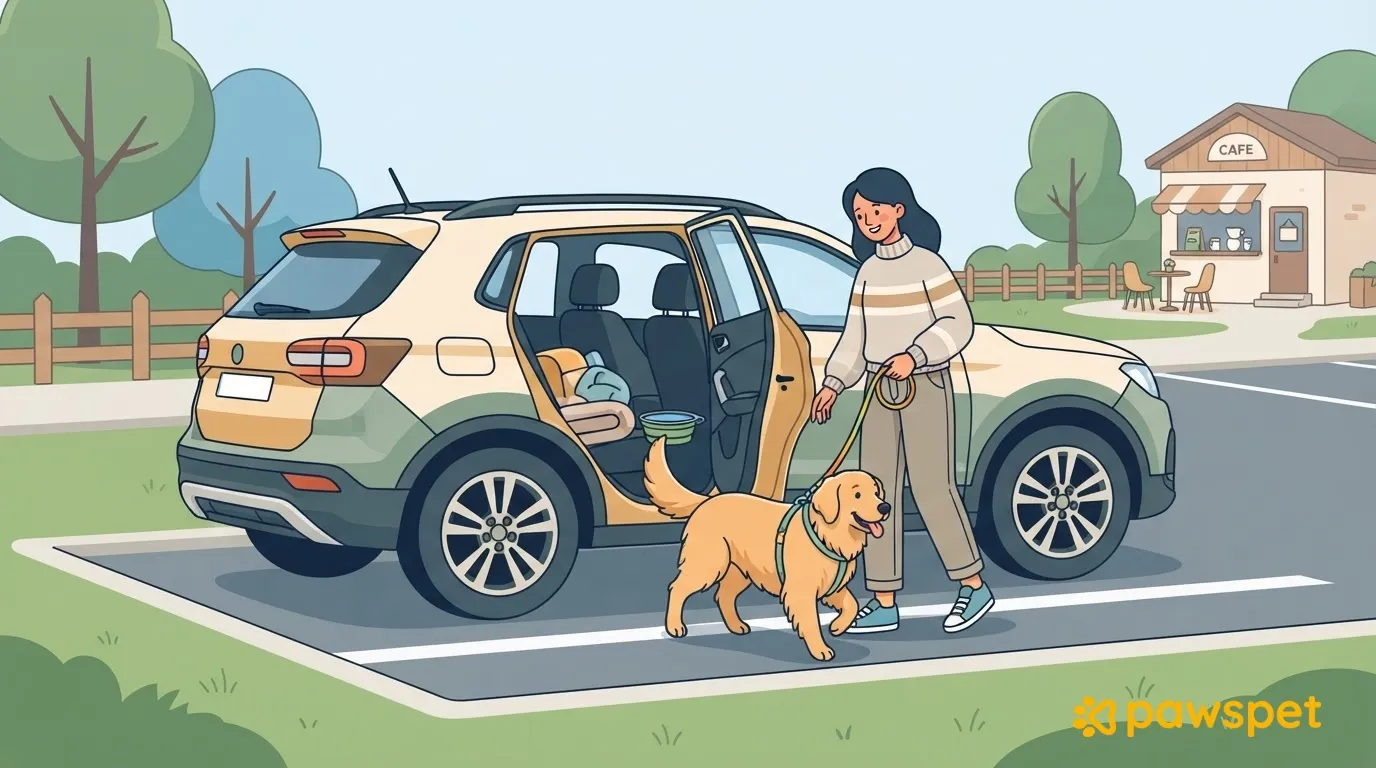 Stops on Car Trips with Your Dog: How to Plan Them Safely
