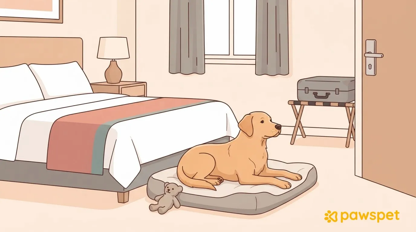 Leaving Your Dog Alone in a Room on Vacation: Property Rules and Preparation
