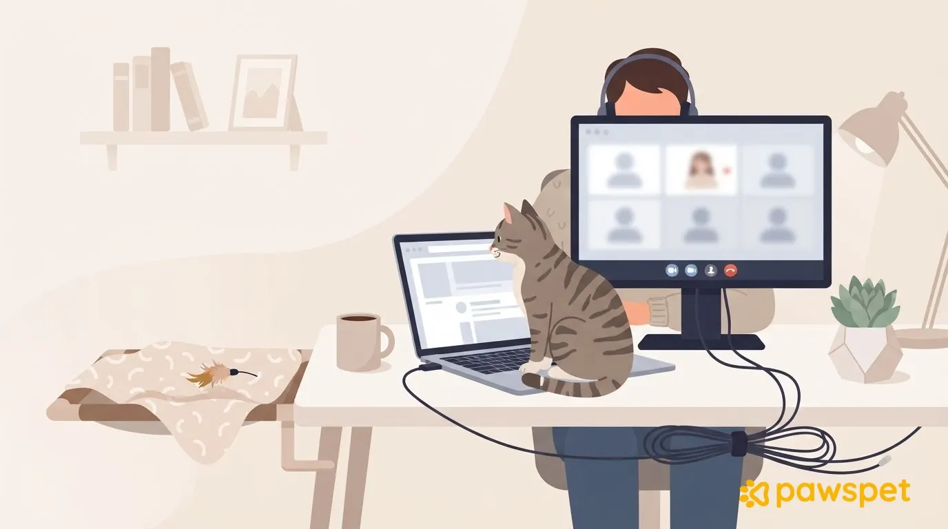 Your Cat Climbs on the Keyboard While You Work: How to Set Up Your Desk and Meetings