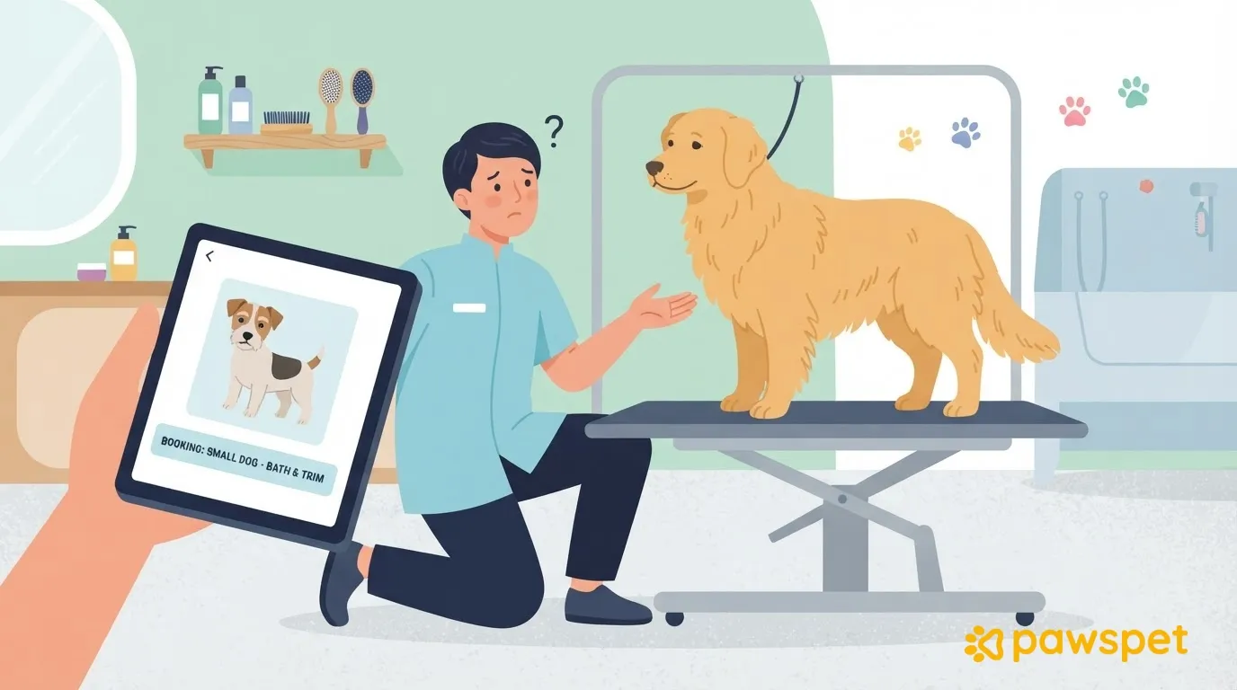 Grooming salon: what to do when a booking doesn’t match the pet