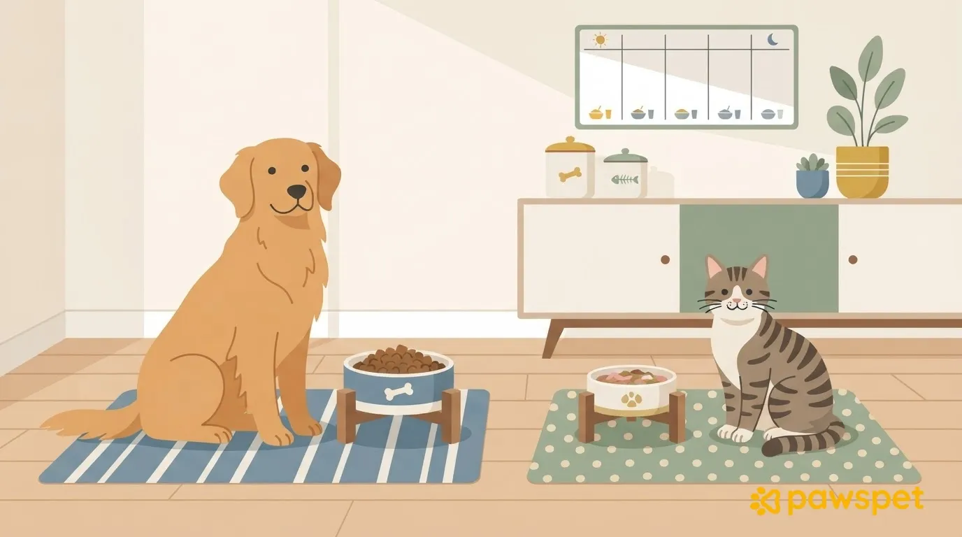 Multiple Pets with Different Foods: How to Organize Bowls, Mealtimes, and Supplies