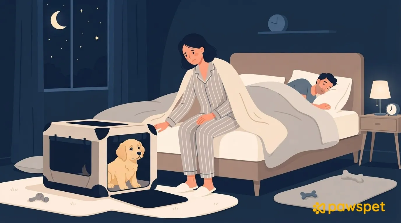 Nights with a Puppy: Where to Let Them Sleep, Nighttime Potty Breaks, and Adult Shifts