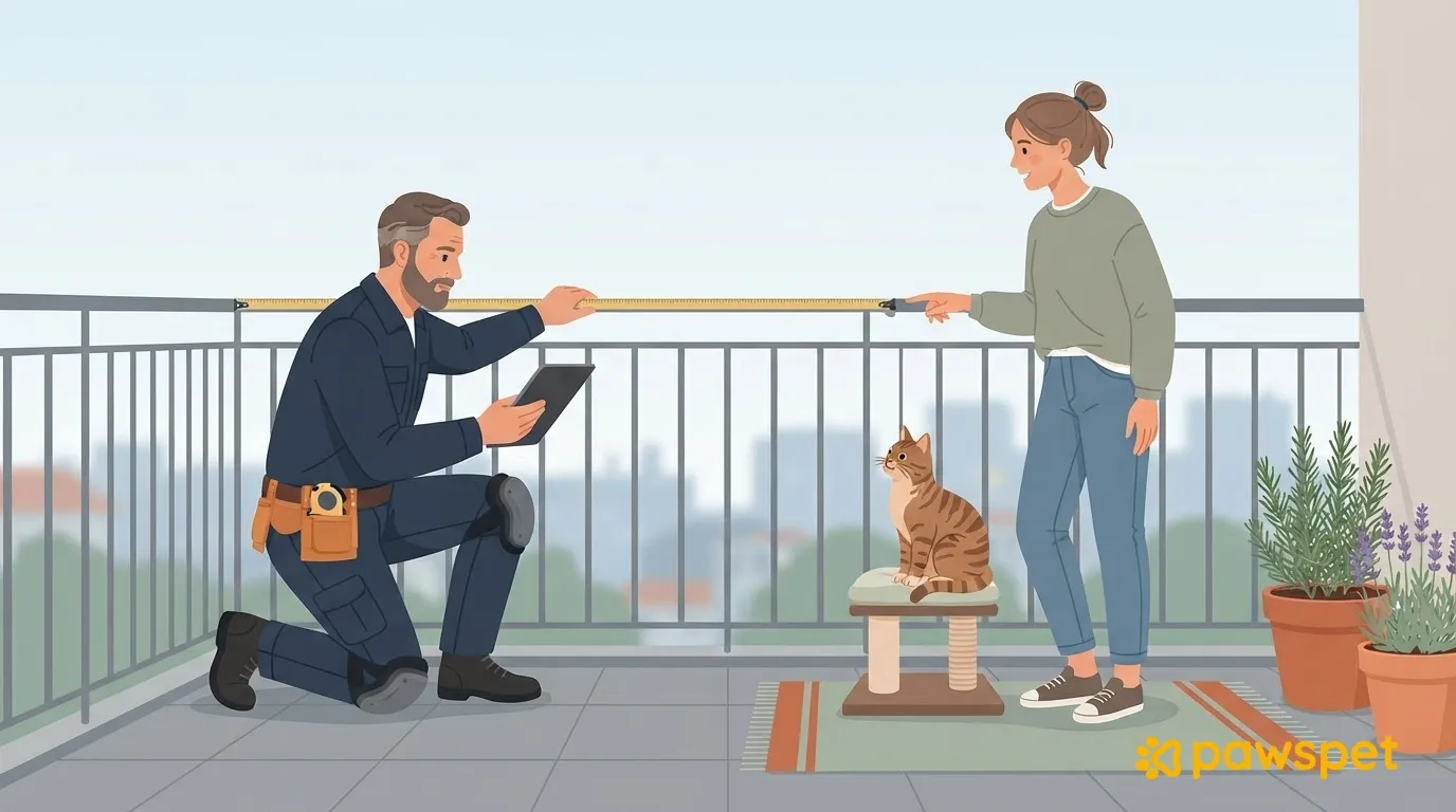 Cat balcony netting: how to prepare for the installer’s site visit