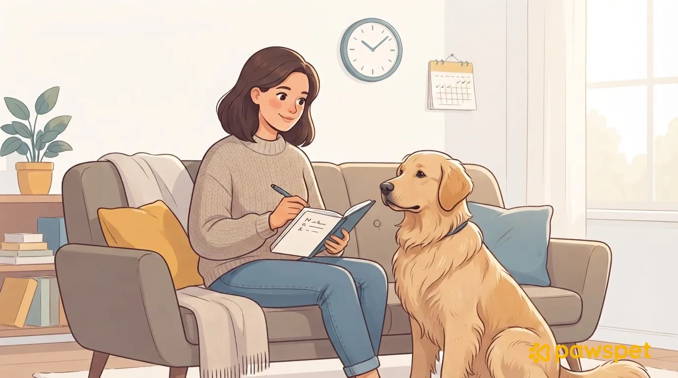 Symptômes intermittents : tenir un journal pour le vétérinaire