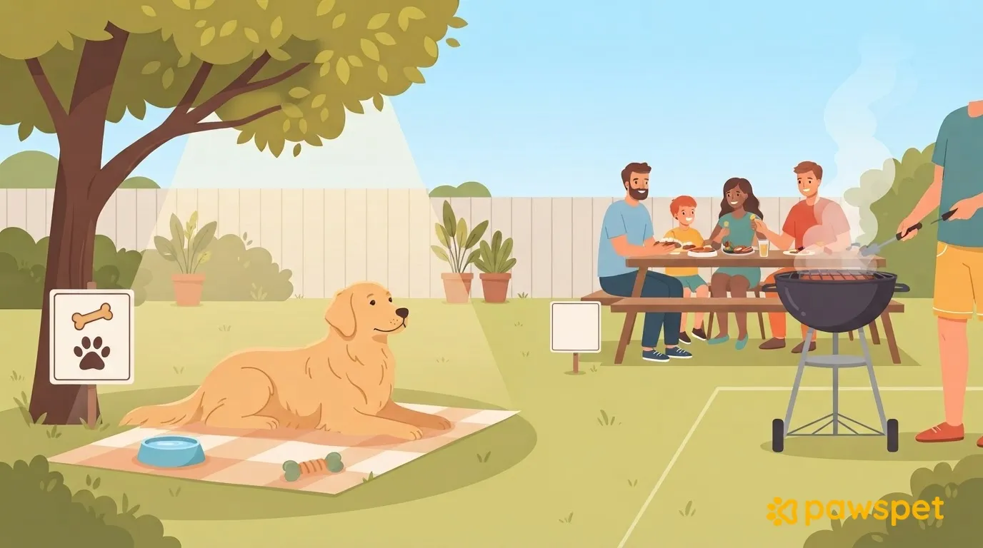 Barbacoa de Ferragosto con el perro: zonas, sobras y turnos de vigilancia